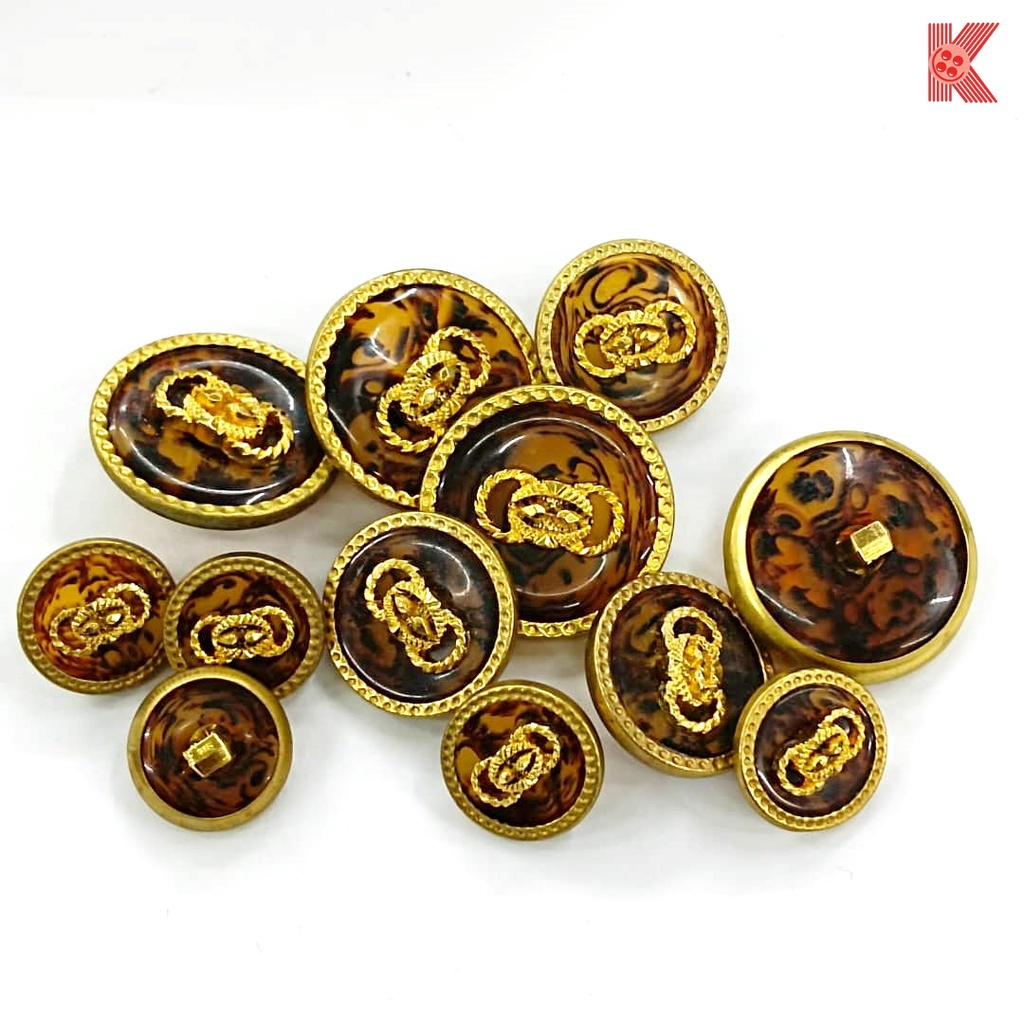 ITALY Fashion Sewing Gold Button Shank Button Gold Button with Coat of ...