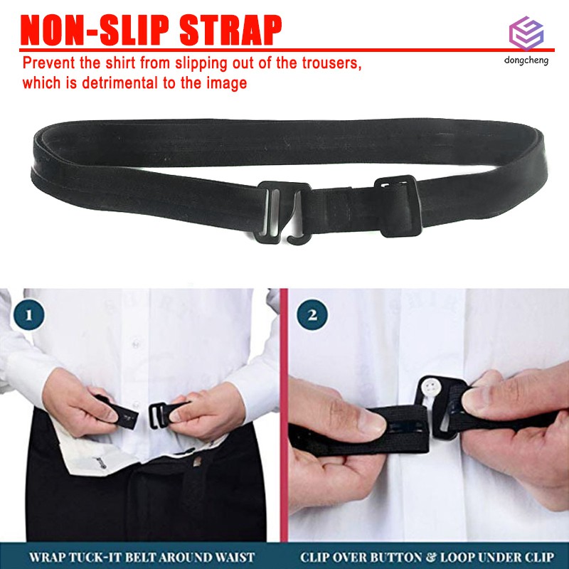 Shirt-Stay Best Shirt Stays Black Tuck It Belt Shirt Tucked Men Shirt Stay  Shirt Holder Adjustable Near Shirt Stay Best Tuck It Belt for Women Men