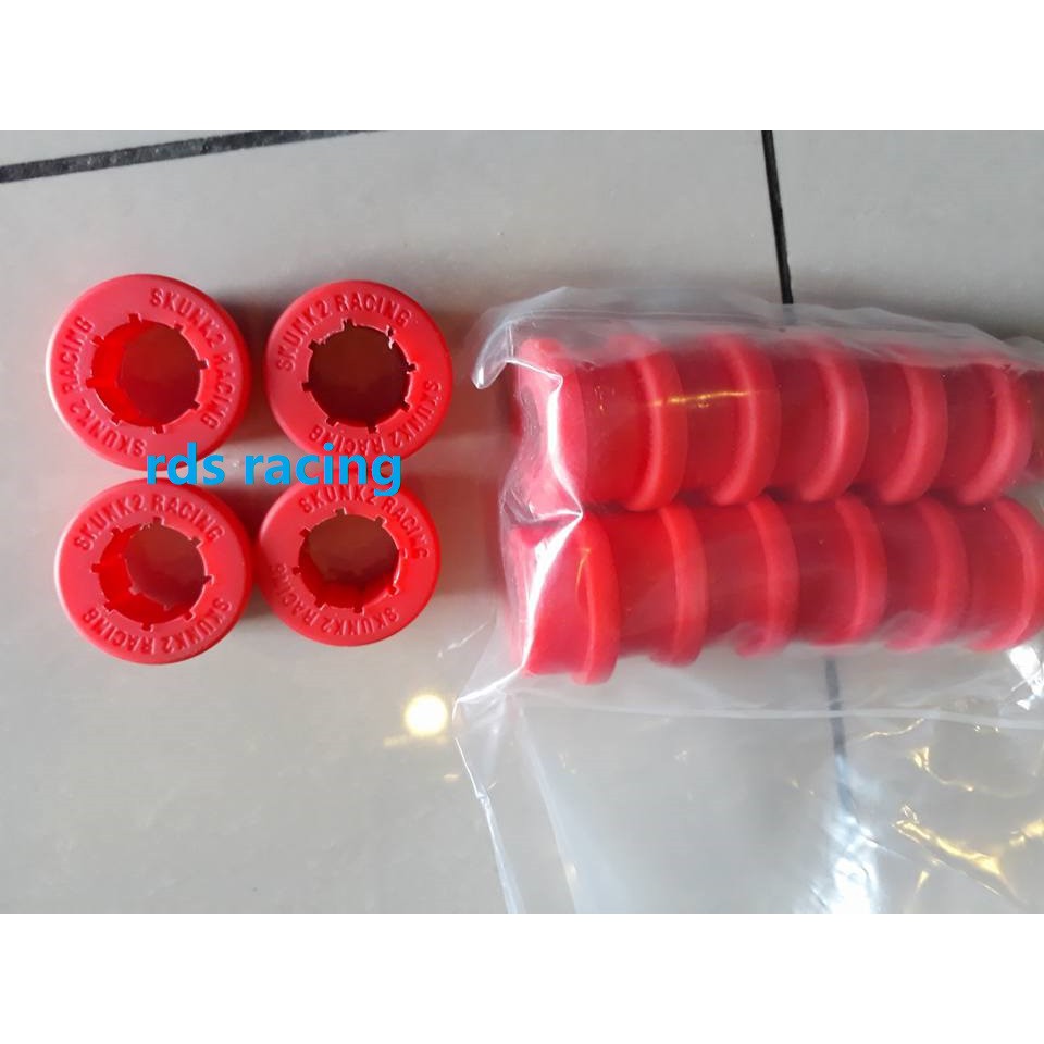 Red Front Upper Control Arm Suspension Bushings For 88-91 Honda Civic CRX EF ED