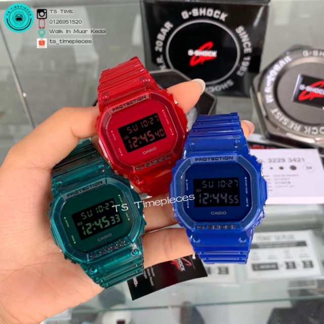 CASIO G SHOCK New Skeleton Color DW-5600SB-2D / DW-5600SB-2/ DW-5600SB-3D  DW-5600SB-3 DW-5600SB-4D DW-5600SB-4 DW5600SB