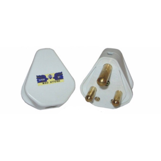 2pcs x UMS 3 Pin 15A 15Amp 250V ac Resilient SIRIM approved Plug Top ...