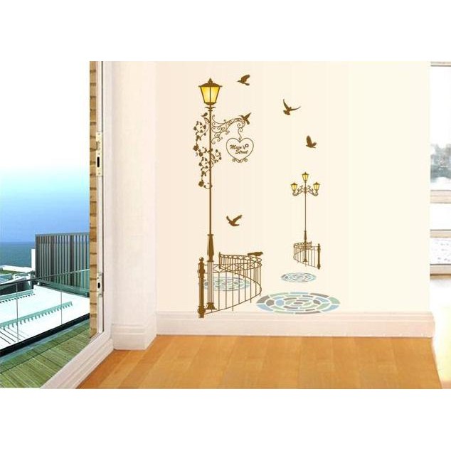 Wall Sticker Street Lamp Wall Sticker/ JM7258 | Shopee Malaysia
