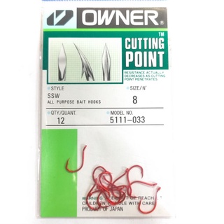 OWNER SSW 5111 RED CUTTING POINT HOOK