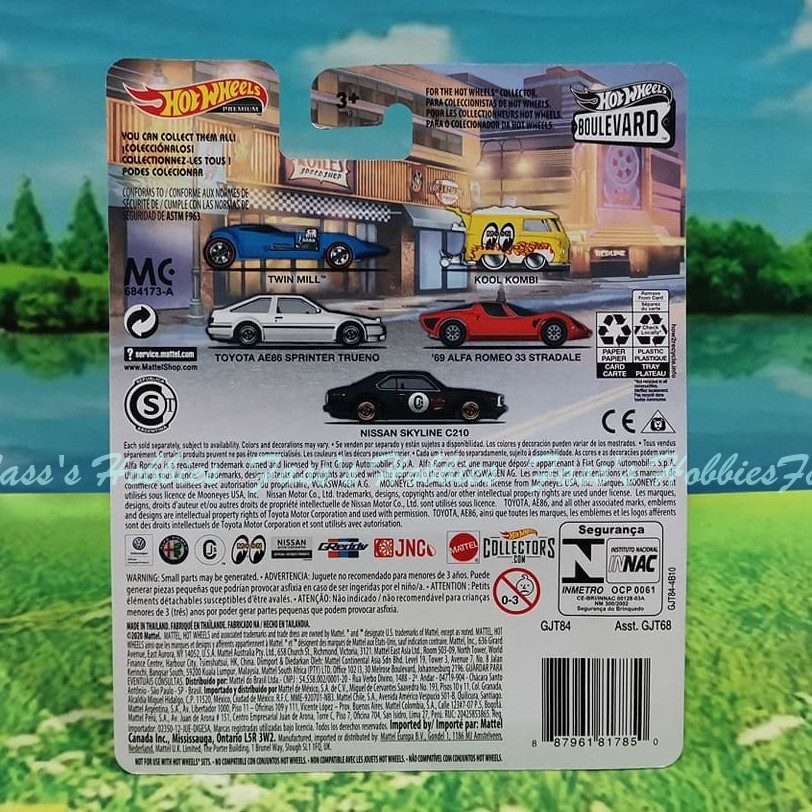 P-A HOT WHEELS™ BOULEVARD TWIN MILL KOOL KOMBI TOYOTA AE86 TRUENO