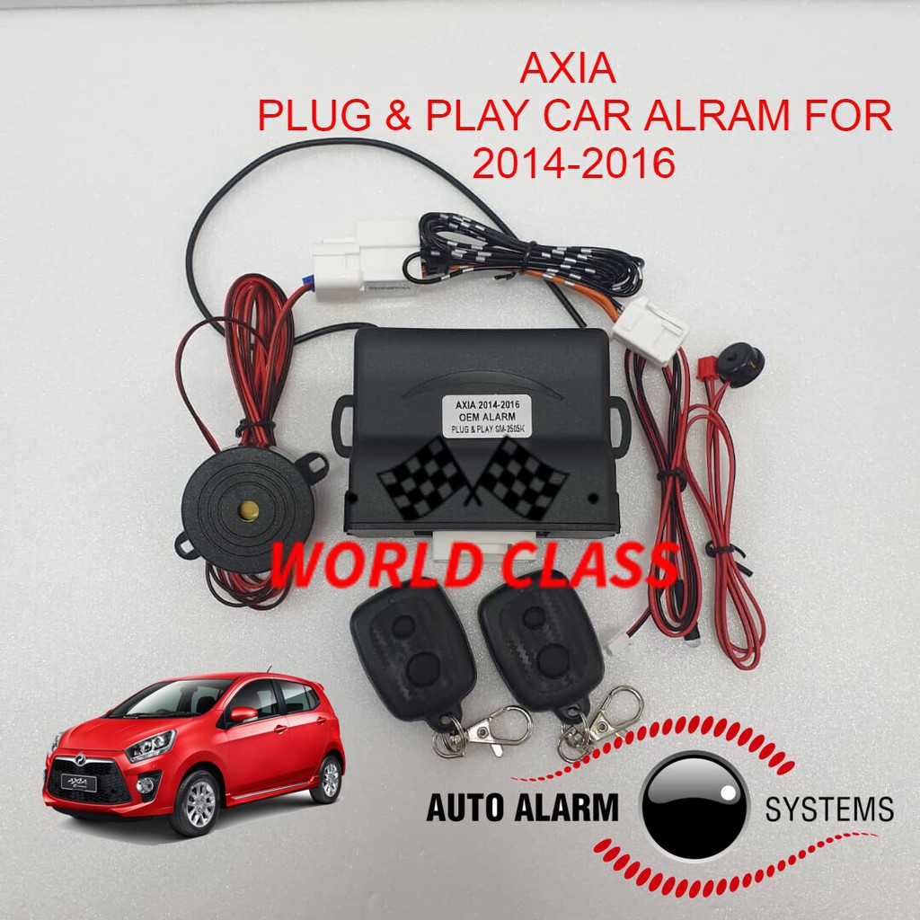 PERODUA AXIA 2014-2016 PLUG & PLAY CAR ALARM SYSTEM | Shopee Malaysia