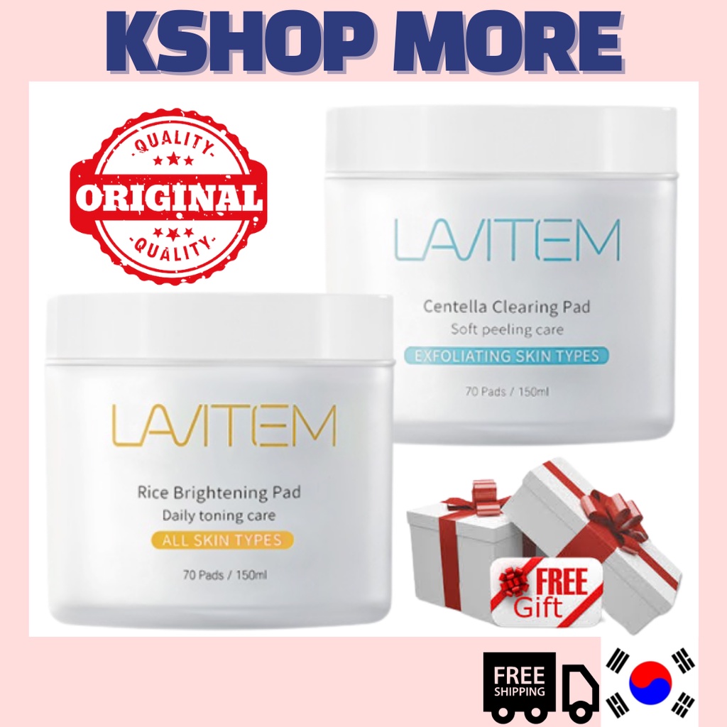 [LAVITEM] Rice Brightening Pad 70Pads/ Centella Clearing Pad 70Pads ...