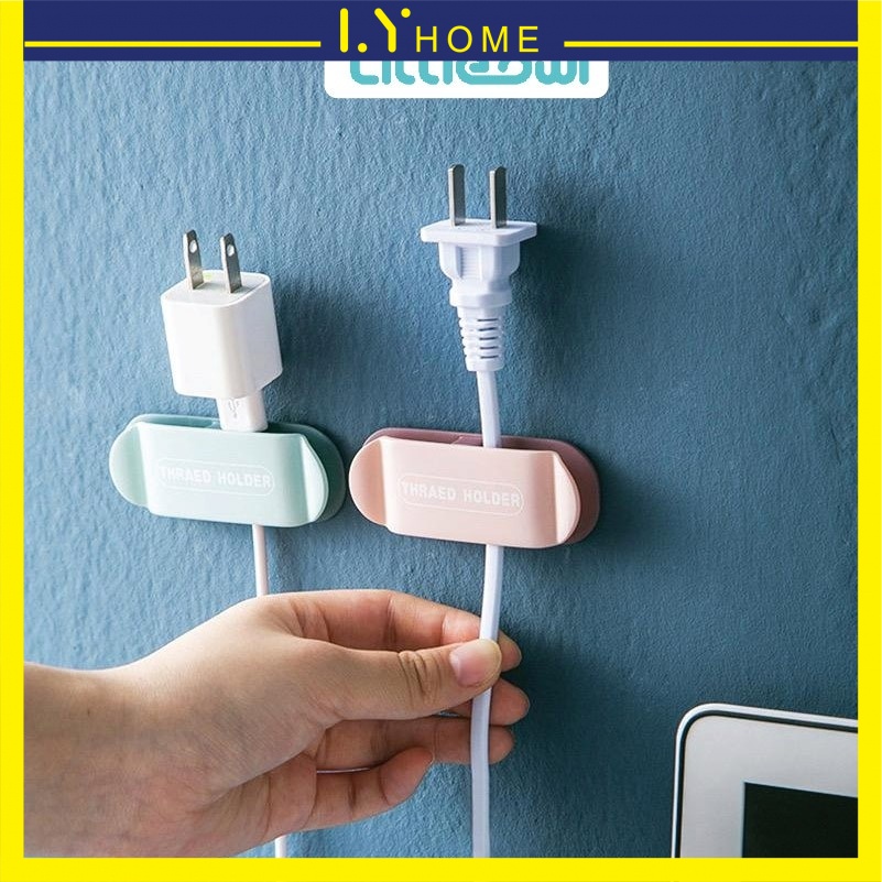 4pcs Socket Plug Cable Hook Holder Power Cord Plug Seamless Strong ...