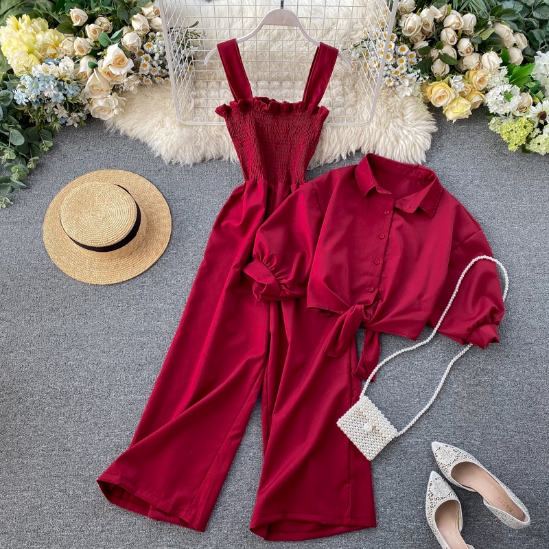 Two piece hot sale romper pants