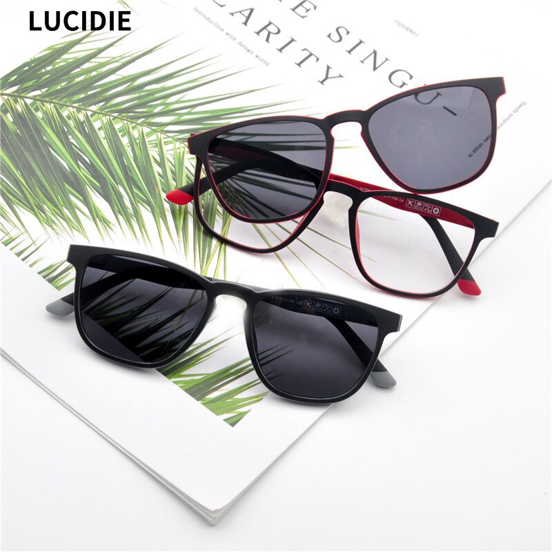 LUCIDIE 2020 New Clip UltraLight Eyeglasse Polarized Clip on