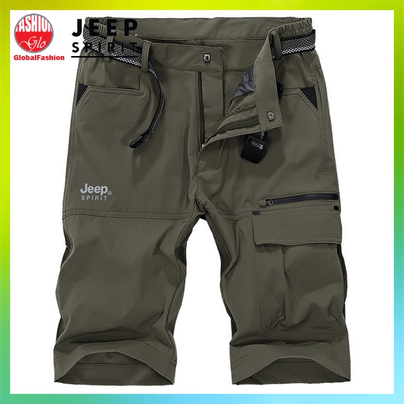 JEEP SPIRIT Men Fast Dry Short Pants Seluar Kerja Pendek Lelaki