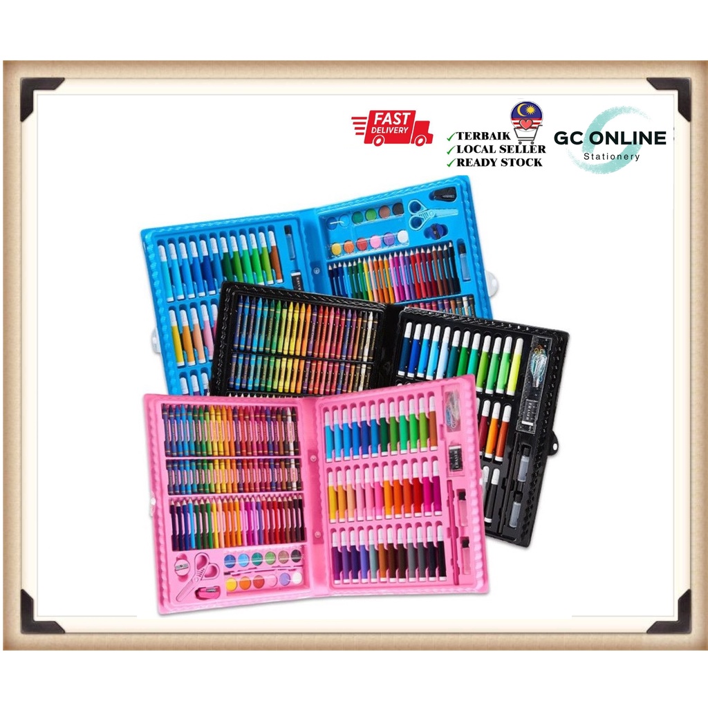 150 Pcsart Pen Set Rich Colors Complete Watercolor Pen Color Pencil Crayon  Painting Pen Set For Students Back To School Gift