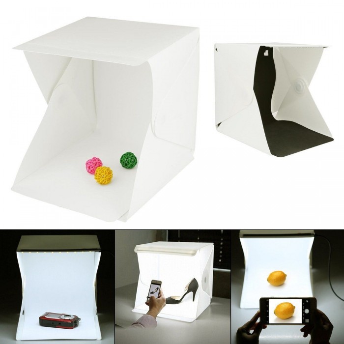 High Quality Mini Photo Studio Box Photography Backdrop with LED Light ...