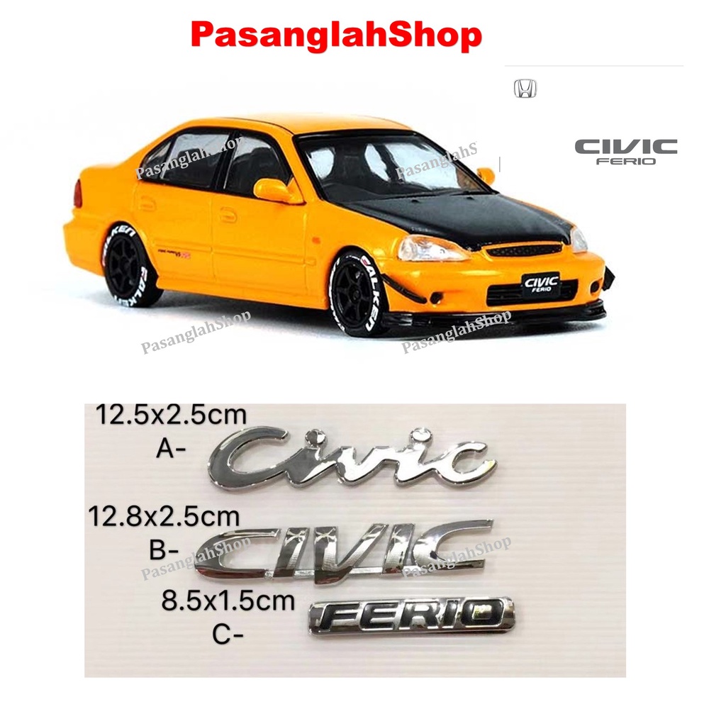 HONDA CIVIC EK EG & FERIO EMBLEM LOGO | Shopee Malaysia