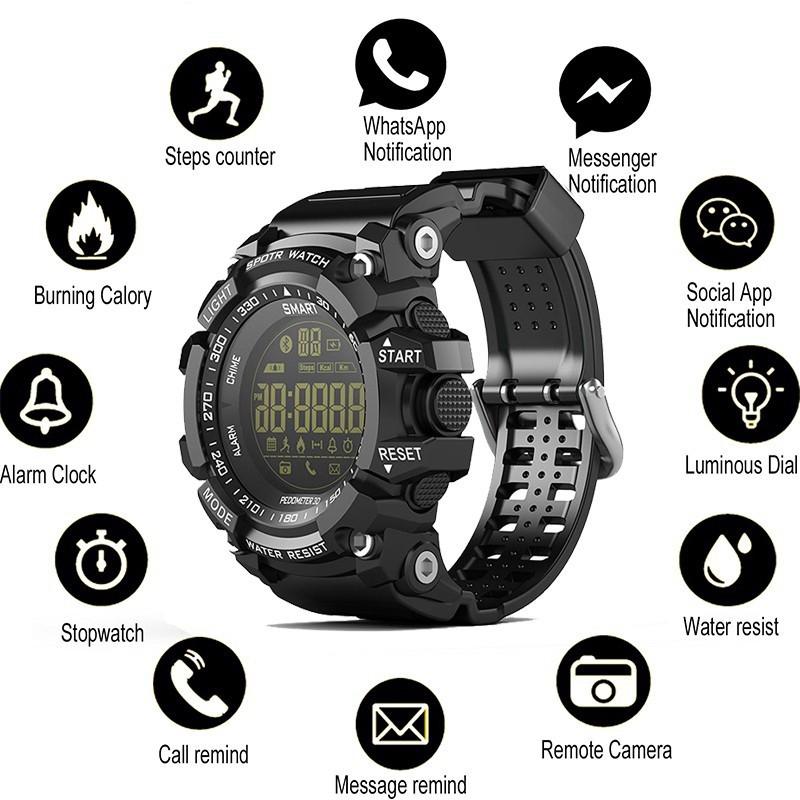 100 Original Smart Watch Sports Watches Waterproof Fitness Tracker Smart Watch Shopee Malaysia