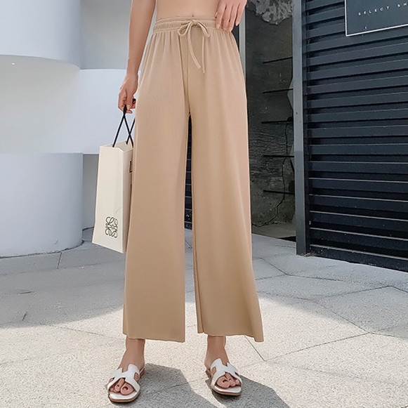 🔥Shocking Sale Pants🔥Women Casual Pants P03 High Waist Elastic Waist ...