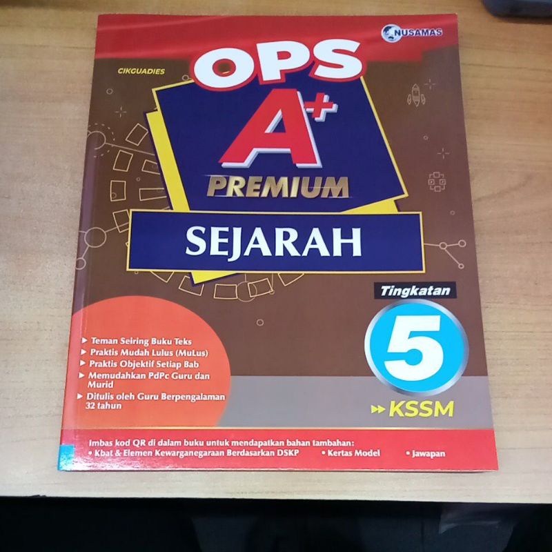 OPS A+ PREMIUM SEJARAH TINGKATAN 5 KSSM  Shopee Malaysia