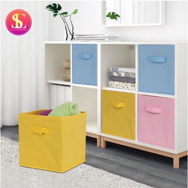 🌟Ready Stock🌟 Folding NonWoven Fabric Storage Box / Fabric Folding Box