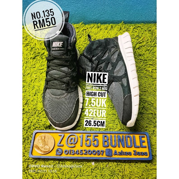 Nike free on sale run 2 mid