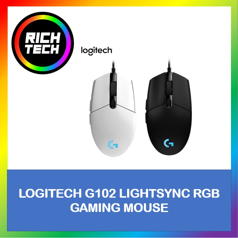 LOGITECH G102 LIGHTSYNC RGB GAMING MOUSE | Shopee Malaysia