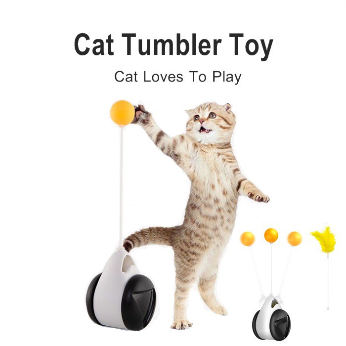 Smart Cat Toy WIth Wheels Automatic No Need Recharge Cat Toys Interactive Lrregular Rotating Mode Funny Not Boring Shopee Malaysia