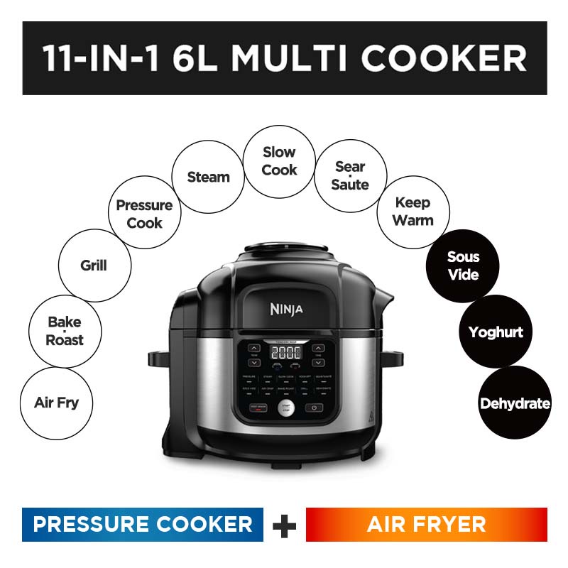 New Launch Ninja Foodi 11 in 1 6L Multicooker and Air