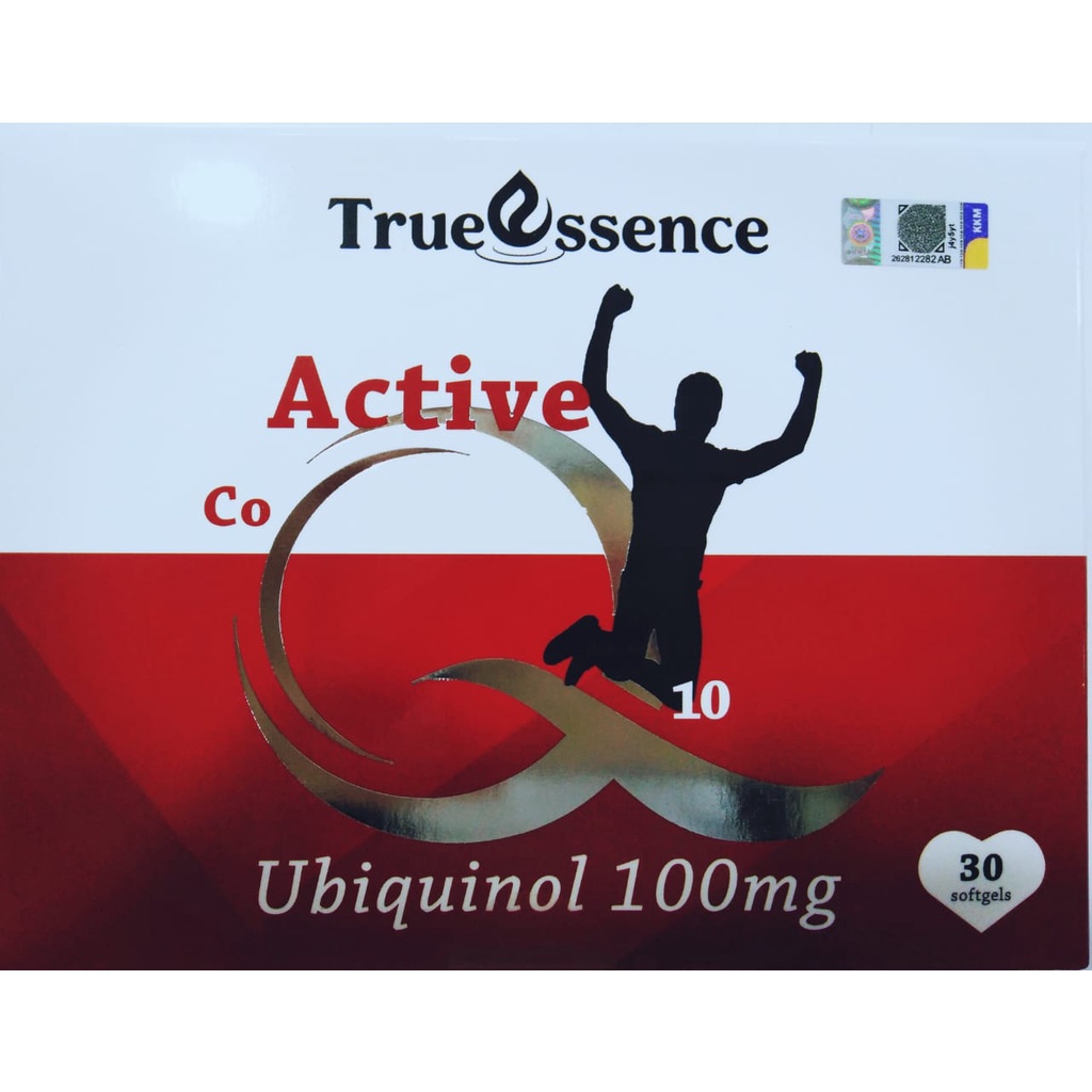EXP 09/2024 30's True Essence Active CoQ10 Ubiquinol 100mg Boost immune
