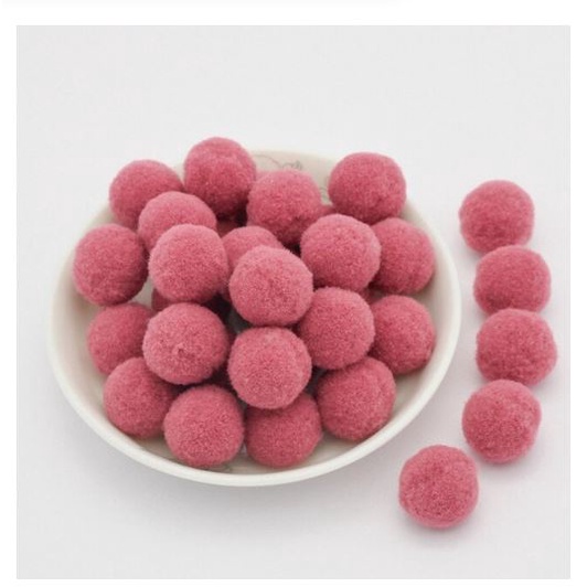 100 Bunte Plüsch-Pompons – 20 Mm Durchmesser, Weich & Flauschig, Ideal Für Basteln, Deko & Weihnachten