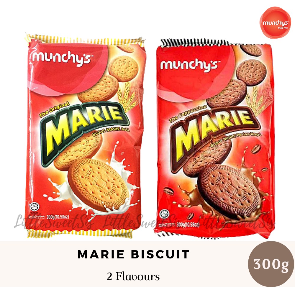 Munchys Marie Biscuit Original Cappuccino 300g Shopee Malaysia