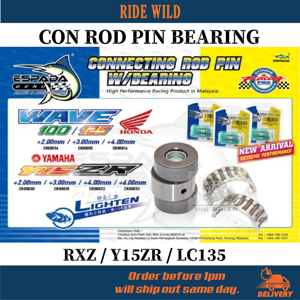 RIDE WILD Espada Racing Connecting Rod Bearing Pin Crankshaft Jack Jet ...