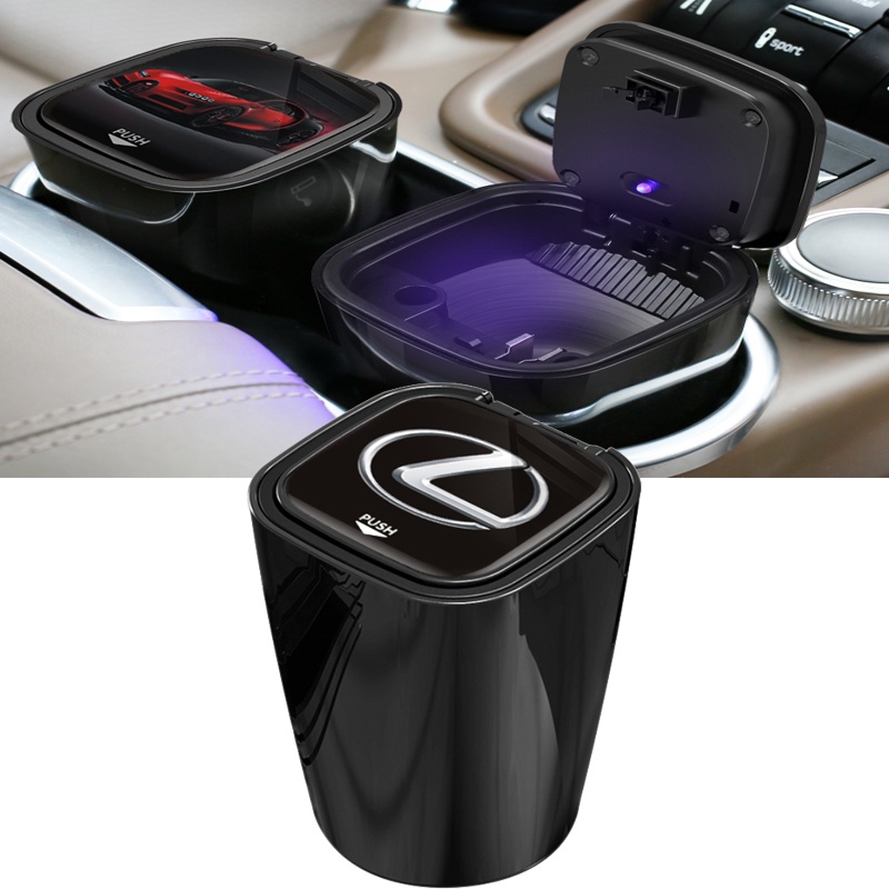 High-Grade Car Ashtray With Led Lights With Logo Creative Personalit ...