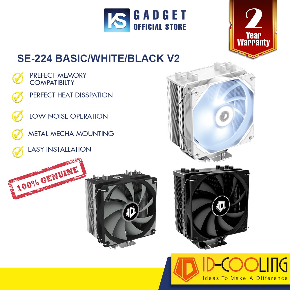 ID-Cooling SE-224XT | XTS Series BASIC / BLACK / WHITE / ARGB