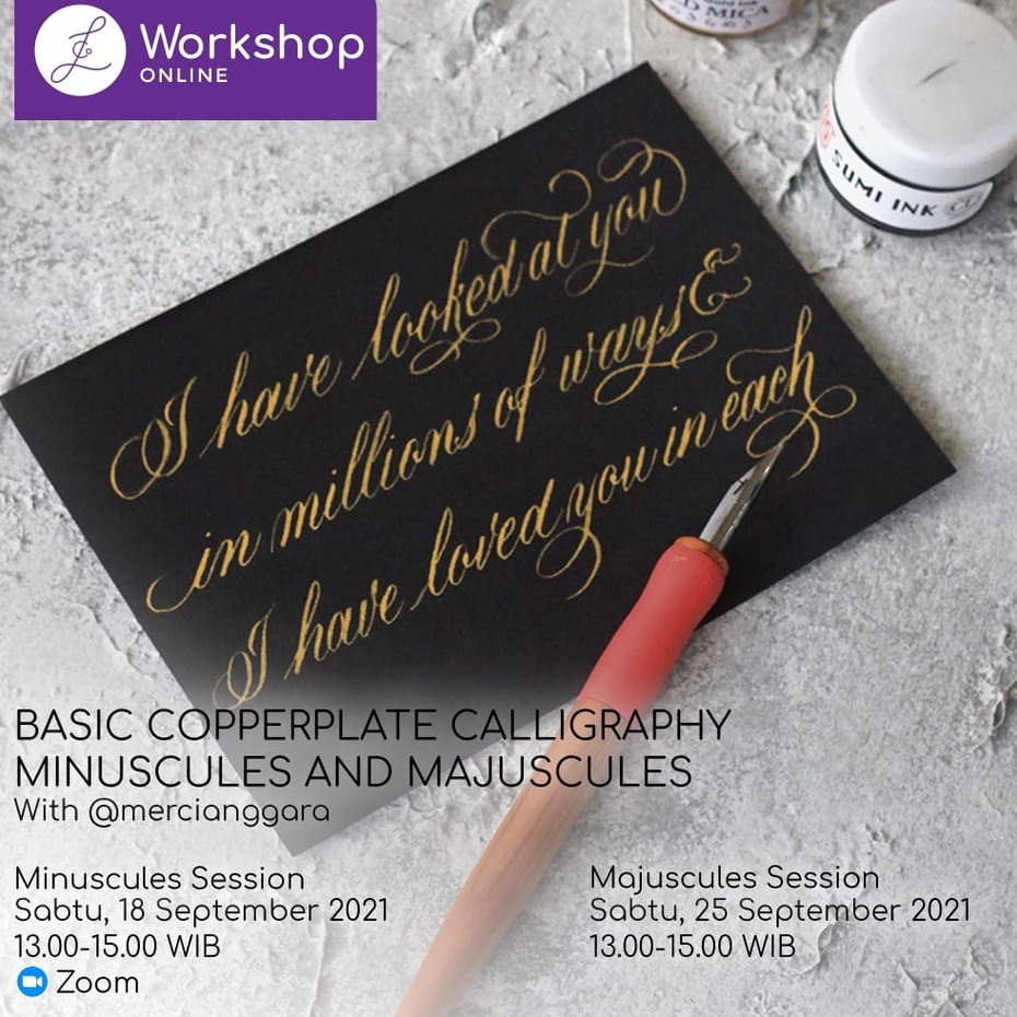 Basic COPPER CALLIGRAPHY MINUSCULES AND MAJUSCULES with @mercianggara ...