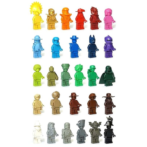Lego monochrome figures sale