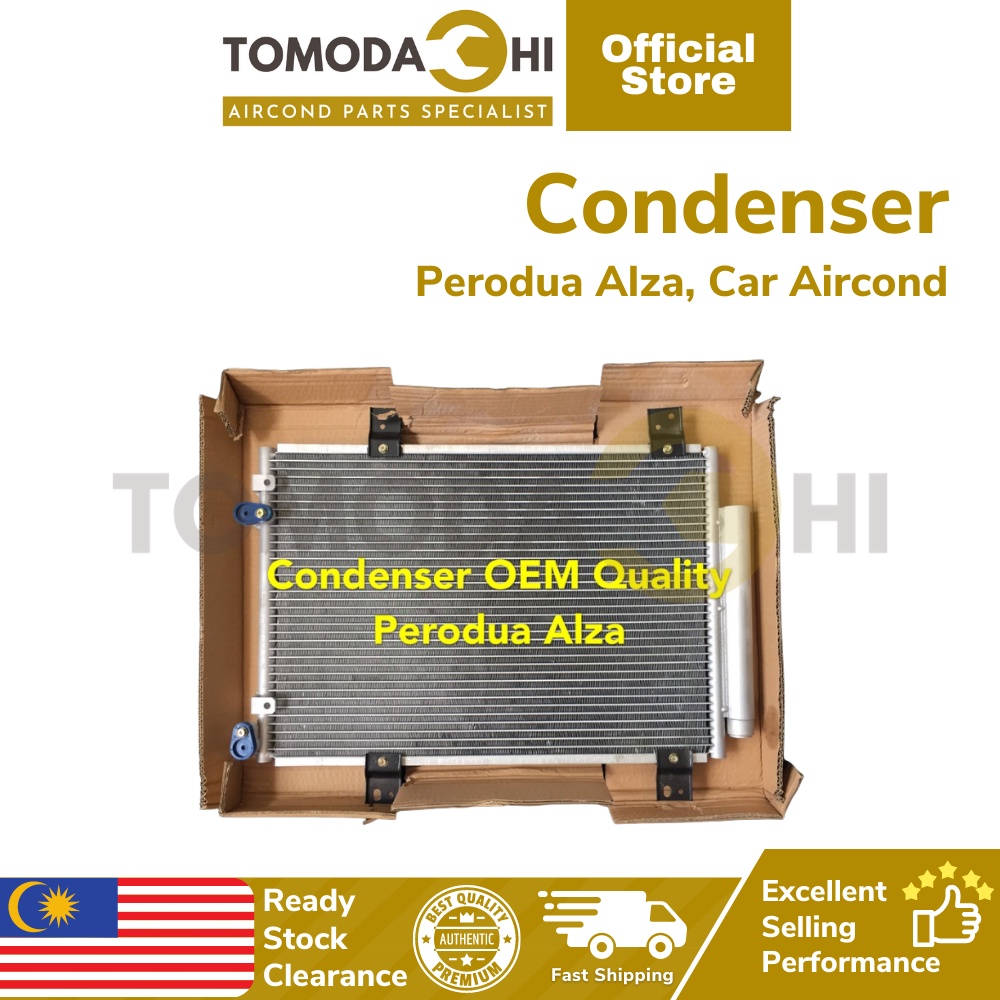 TOMODACHI Car Aircond Condenser Air Cond Perodua Alza Tangki Aicond Heavy Duty Ready Stock
