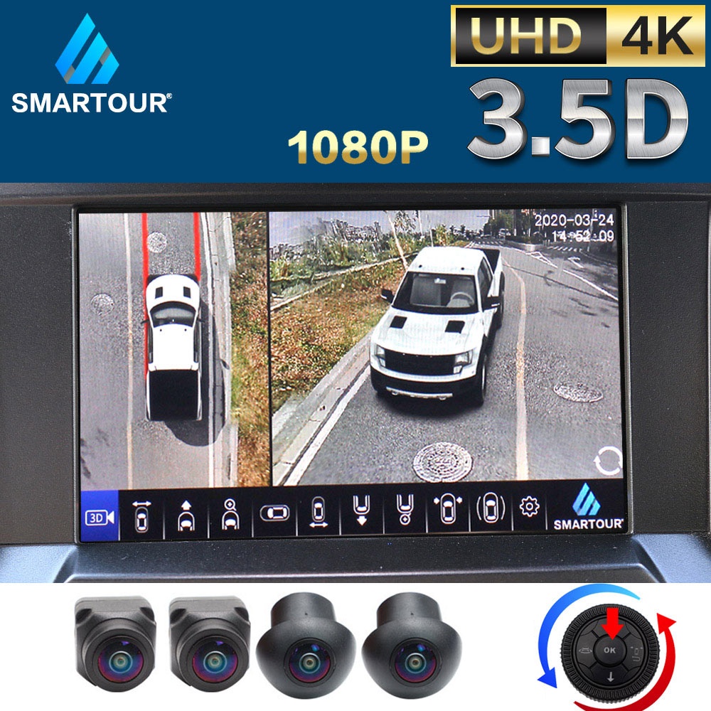 Smartour Car 3.5D HD 360 Surround View System Driving With Bird View ...