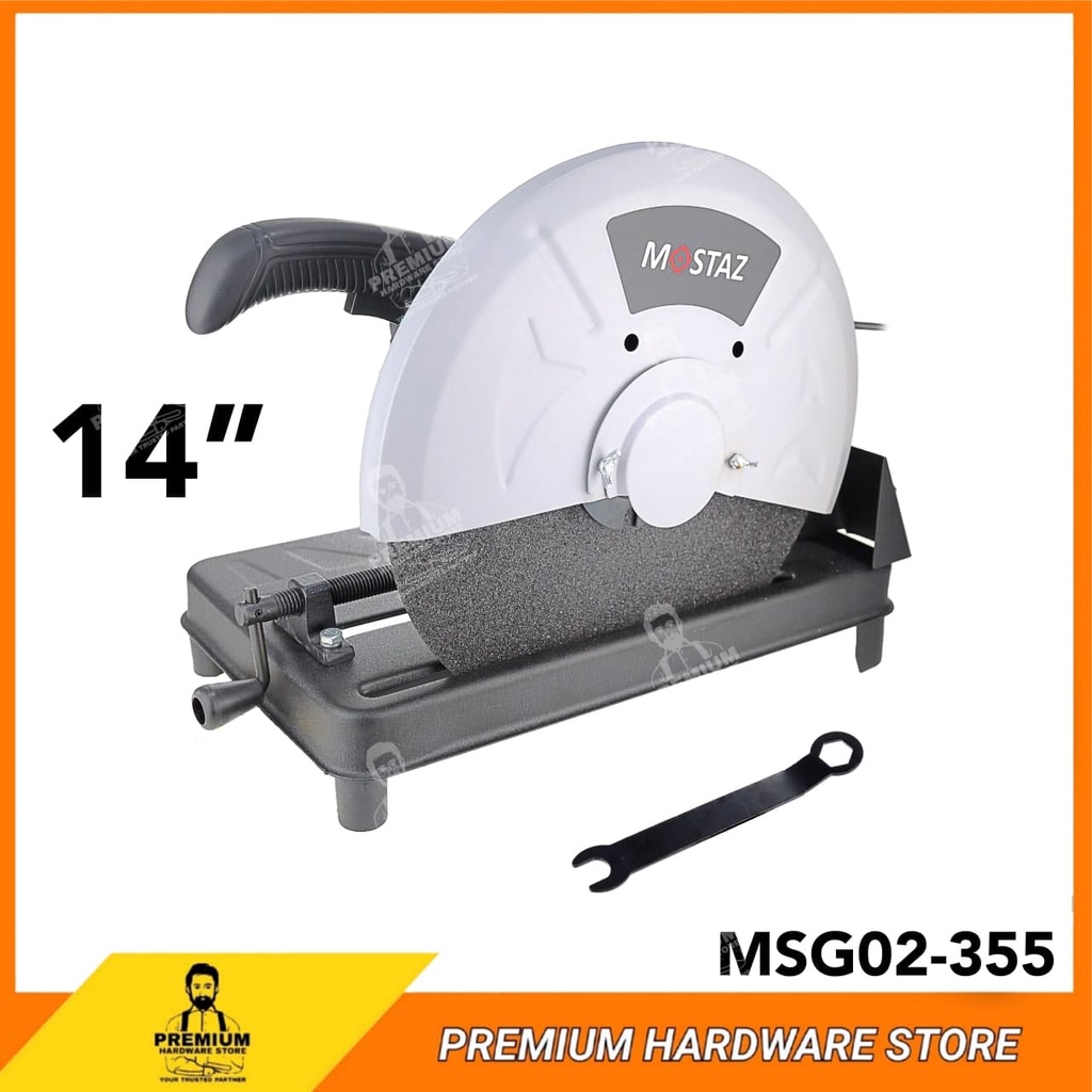 MOSTAZ Cut-Off Machine MSG02-355 14 Inch 1800W Chop Saw Cut Off Cutting ...