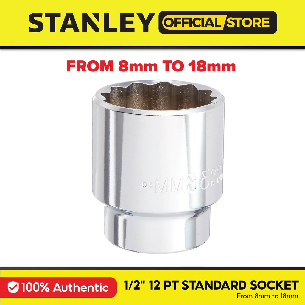 STANLEY 12 PT Standard Socket (1/2