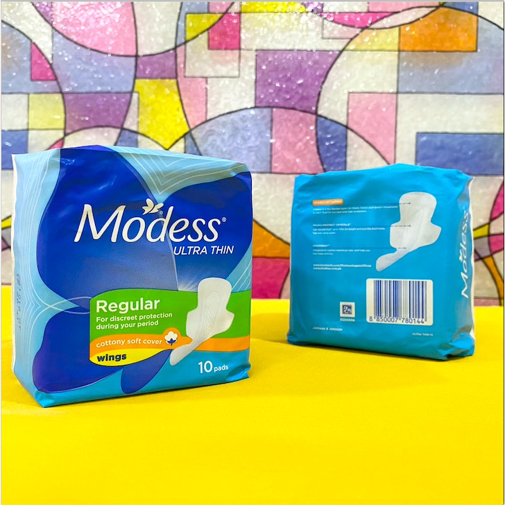 Modess Cottony Soft Ultra Thin Regular Sanitary Napkins 10s | Shopee ...