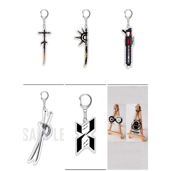 3pcs RM45 Arknight acrylic keychain surtr throns skadi frostnova ...