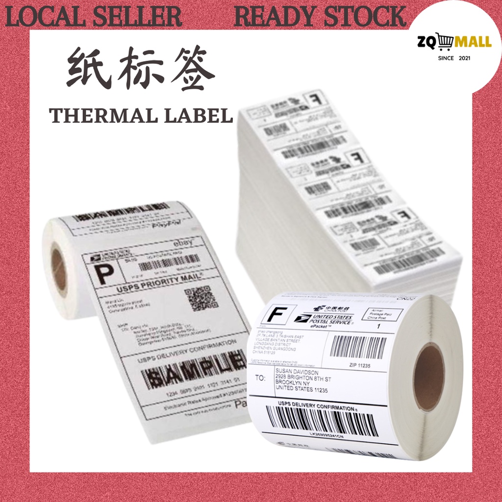 A6 Thermal Paper Label Sticker Roll Shipping Courier Airway Bill Consignment Note Thermal 3967