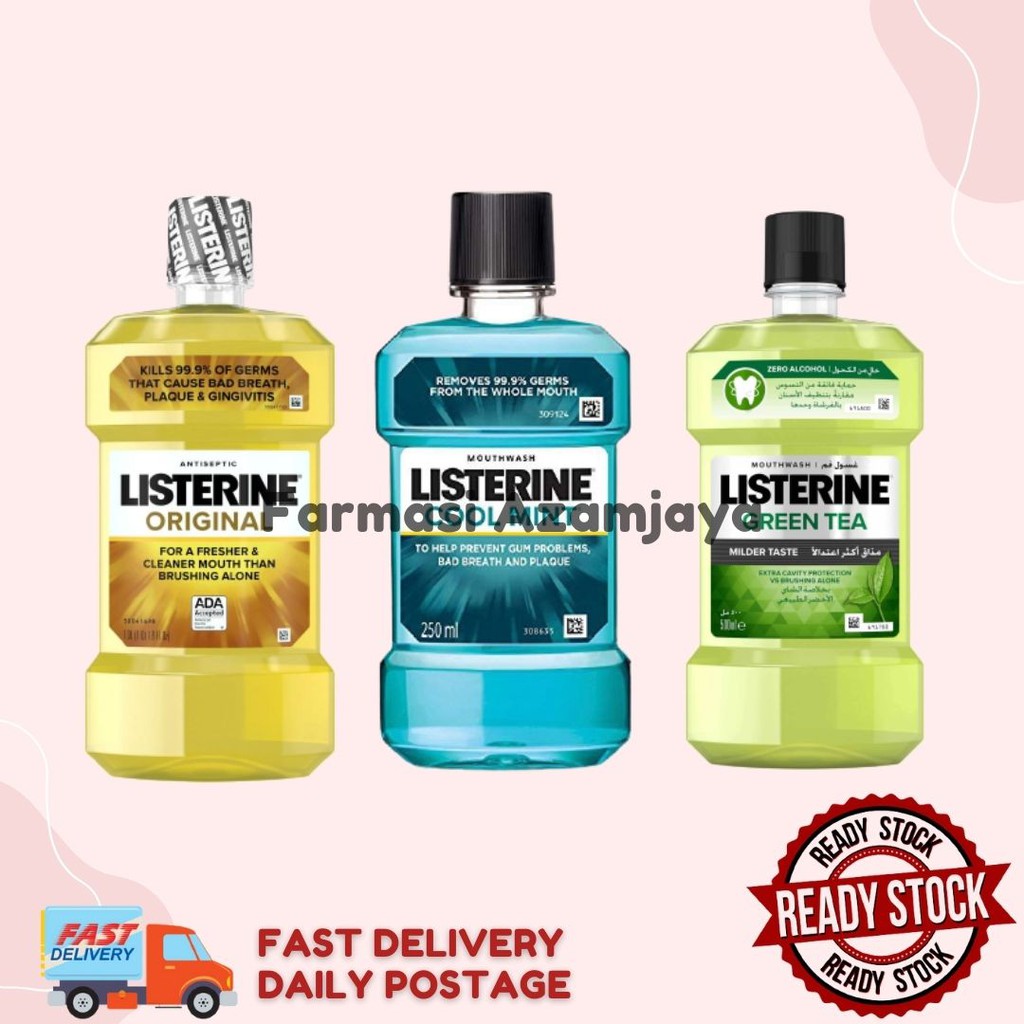 LISTERINE 250ML (ORIGINAL / COOL MINT / GREEN TEA) Shopee Malaysia