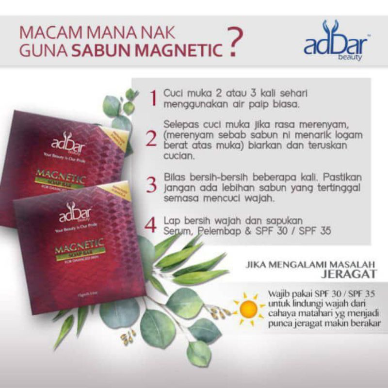 💥SABUN MAGNETIC 💯%Original AdDar Beauty From HQ💥 | Shopee Malaysia