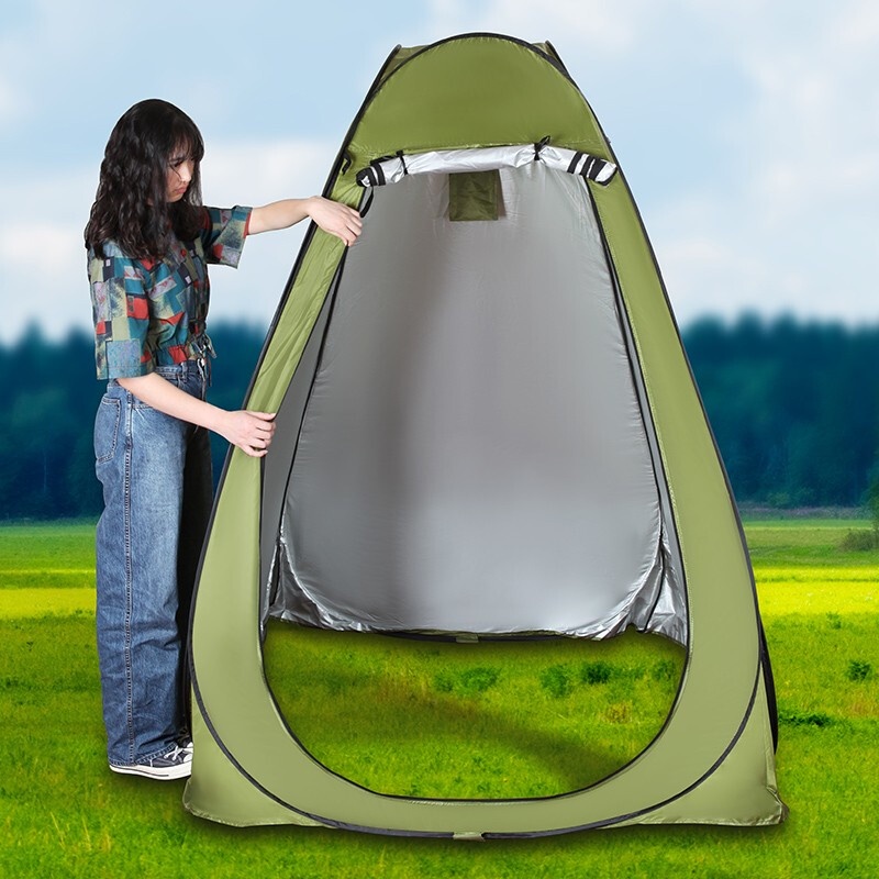 XH Wood Ding Ding Tent Outdoor Bath Tent Folding Shower Dressing Tent Mobile Toilet Portable