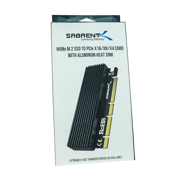SABRENT NVMe M.2 SSD to PCIe X16/X8/X4 Card with Aluminum Heat Sink  (EC-PCIE)