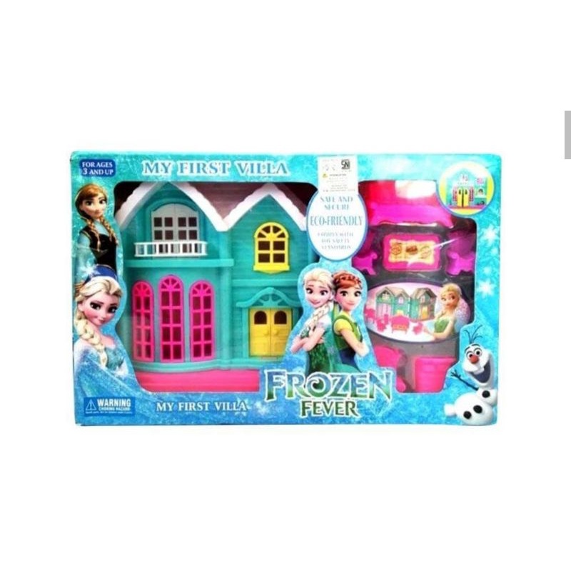 FROZEN FEVER My first villa Beautiful Fashion Frozen Doll House Set