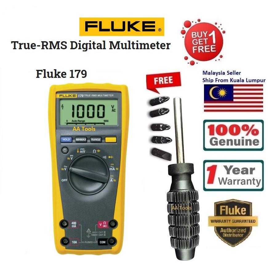 Fluke 179 True-RMS Digital Multimeter (NEW & ORI FLUKE) | Shopee Malaysia