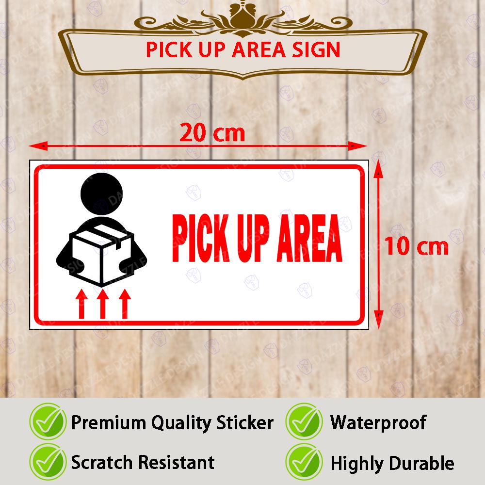 X Cm Premium Pvc Signage Sticker Sign Sticker Dilarang Sticker High Quality Signage