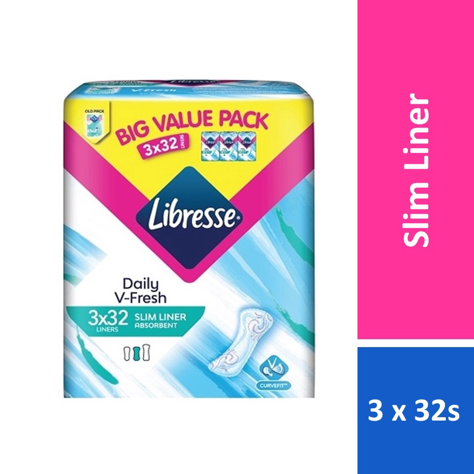 Libresse Slim Panty Liner (3 x 32s) Shopee Malaysia