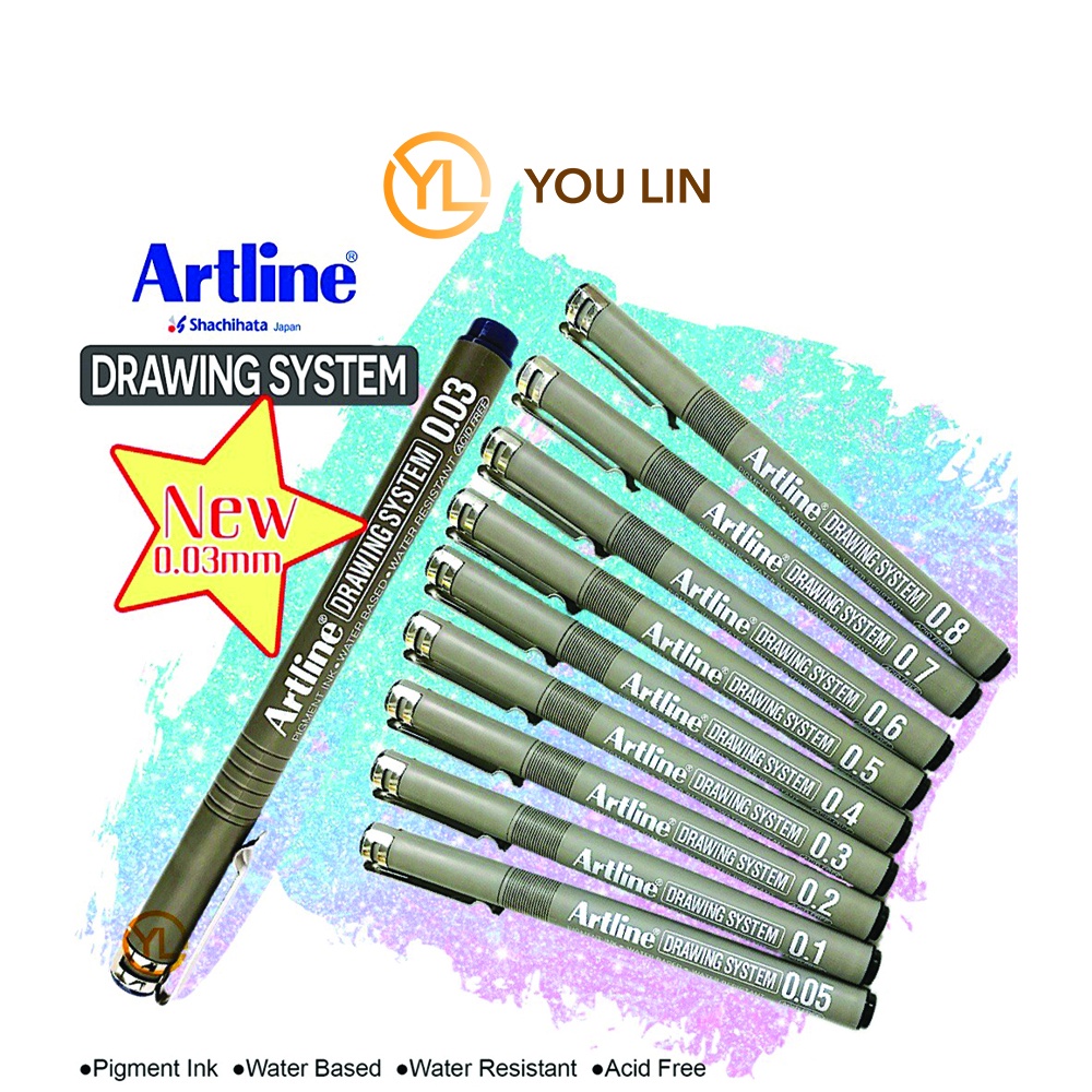 Artline Drawing System Technical Drawing Pen Black 0.6 mm