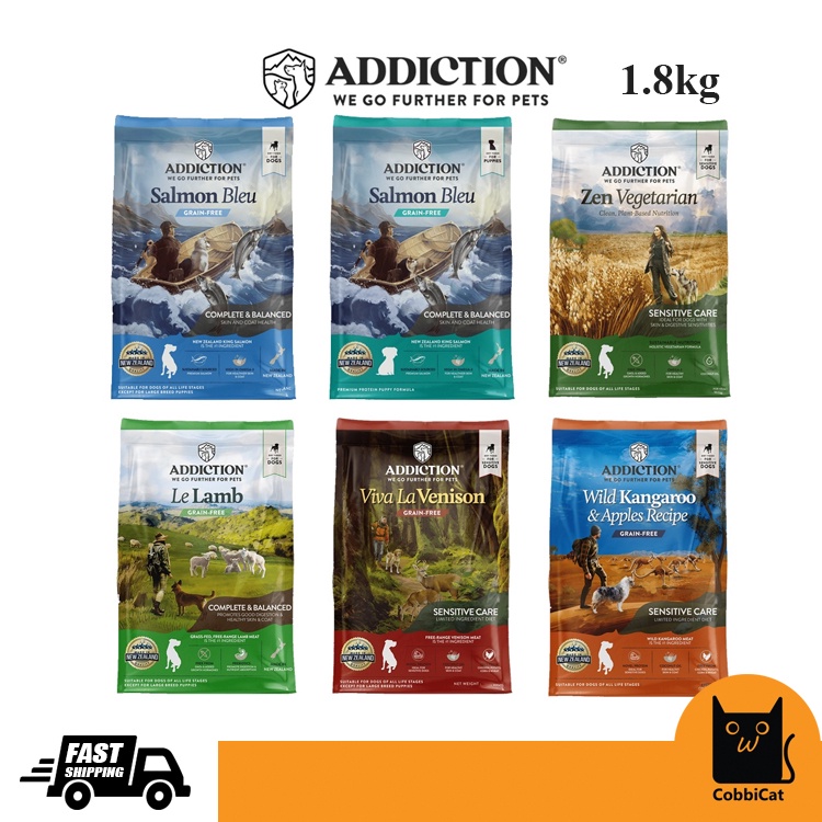 Addiction 1.8KG Grain Free Wild Island Dog Food Salmon Bleu